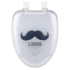 SHABATH 可愛印花硬式子母馬桶蓋, 鬍子, 1個