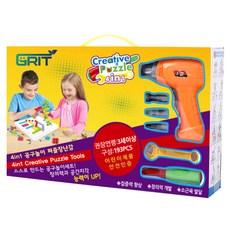 Grit幼兒用電鑽玩具螺絲和螺帽工具遊戲, 混色