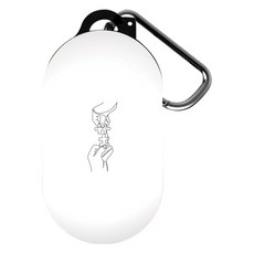 NUART Galaxy Buds 插畫設計保護殼, Buds / Buds Plus 相容, 拼圖牛 白色