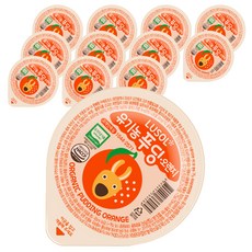 루솔 유기농 오렌지푸딩, 오렌지, 75g, 12개