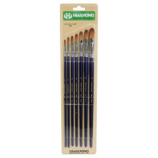 HWAHONG 800系列油畫壓克力筆刷 7入組合, 2號、4號、6號、8號、10號、12號、14號, 1組