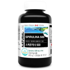 내츄럴케어 스피루리나 500, 300정, 1개