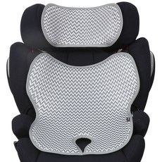 Manito Clean 幼兒及兒童通用汽車座椅涼墊, 鋸齒灰, 1個