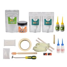 Sselpeu Julrun Maket 浴室地板單區用 磁磚縫修補劑 輕量全套組 銀色珠光, 1套