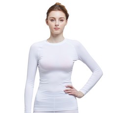 GearX 女款常規夏季打底圓領長袖