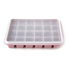 키친팩토리 파스텔 실리콘 얼음틀 24구, 핑크, 1개