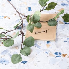 RYMD 人造花 珍珠尤加利葉枝, 混色