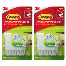 코맨드 찍찍이 테이프 중형, 2개