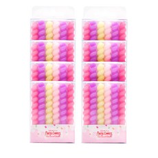 Your Candle麻花生日蠟燭 6入, 粉紅狂, 8件