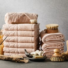 SOFT TOUCH 天然飯店毛巾 40 x 80 cm 160g, 粉紅色, 10個