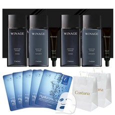 Coréana 精選護理組 化妝水 2入+乳液 2入+乳霜 2入+面膜 5入+購物袋2入, 皮膚 150ml x 2p + 乳液 150ml x 2p + 面霜 30ml x 2p + 面膜 x 5 片, 1套
