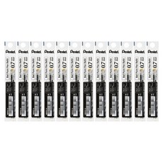 Pentel 飛龍文具 圓珠筆尖 0.7mm 2p, BPS7-A 黑色, 12個