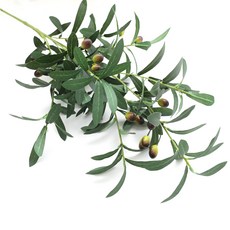 행복한마을 조화 올리브 가지, 혼합색상, 1개