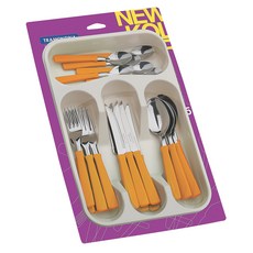 트라몬티나 뉴 컬러 양식기 25p 세트 23198475, 혼합 색상, 25종