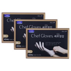 CLEANWRAP 廚師丁腈手套 M, 40入, 3盒