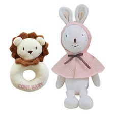 코니베이비 오감발달 애착인형 내친구 코니 + 딸랑이 차차, 1세트