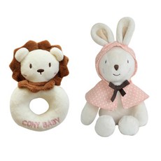 코니베이비 오감발달 애착인형 꼬마 코니 + 딸랑이 차차, 1세트