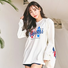 FUNHAN COUPLE 女款印花上衣+短褲 BE4204