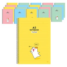 아이비스 에비츄 슬림원링노트 A5 EB11124, 랜덤 발송, 20개