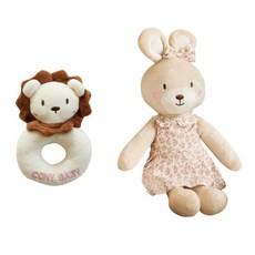 코니베이비 오감발달 내친구 베순이 애착인형 + 딸랑이 차차, 1세트