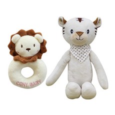 코니베이비 오감발달 애착인형 내친구 티티 랜덤 발송 + 딸랑이 차차, 1세트