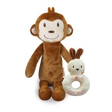 코니베이비 오감발달 애착인형 내친구 정글 랜덤 발송 + 딸랑이 코니, 1세트