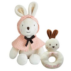 코니베이비 오감발달 애착인형 꼬마 코니 + 딸랑이 코니, 1세트