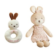 코니베이비 오감발달 애착인형 내친구 베순이 + 딸랑이 코니, 1세트