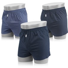 DOSSY 男款純棉四角褲3入組 D822