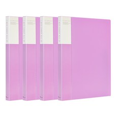 ECO Chungwoon Eco Carry All 透明文件夾 A4, 紫色, 4個