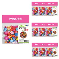 Uniart G011 造型串珠 樹木混合, 10個, 隨機出貨