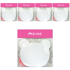 Uniart 泰迪熊形狀紙扇, 隨機發貨, 5套