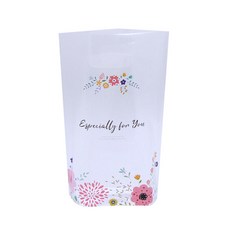 봄91 BOM 로맨틱 플라워 비닐쇼핑백 100p, 혼합 색상