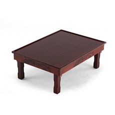 Namwonmoggi 名品南原 春香谷 邊框摺疊矮桌, 櫻桃木色 + 棕色