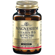 SOLGAR 鎂含維生素B6錠, 100顆, 1罐