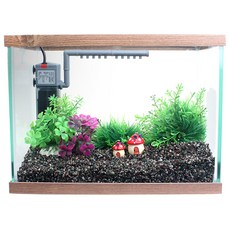 YPCOMPANY 人造蘑菇裝飾魚缸套組, 混色