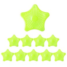 星形排水孔濾網蓋 綠色, 10片