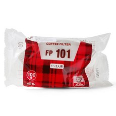 칼리타 101 백색 필터, 100개, 1개