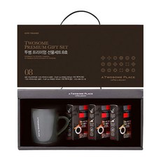 투썸플레이스 프리미엄 커피선물세트 8호, 그레이머그컵 + 다크블렌드 20개입 + 마일드블렌드 10개입, 1세트