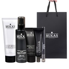 MUKAN 男士彩妝組 5入+購物提袋, 1套