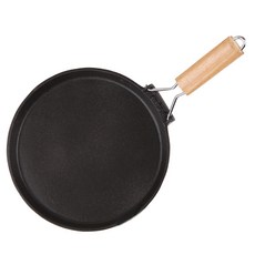 ENAMEL COOKWARE 可摺疊式圓形鑄鐵平底煎鍋, 26厘米, 1個