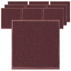 Songwol 松月 毛巾 純色擦手方巾, 棕色的, 10個