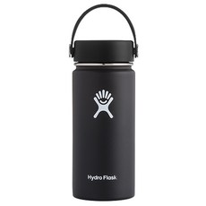 Hydro Flask 寬口提環保溫瓶, Black, 473ml, 1個