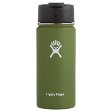 Hydro Flask 寬口咖啡蓋保溫瓶, Olive, 473ml, 1個