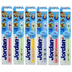 Jordan 幼兒牙刷 Buddy1, 混色, 6個, 1件