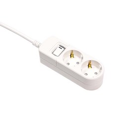 subony 開關型2孔延長線, 3m, 1個