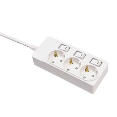 subony 獨立開關型3孔延長線, 1.5m, 1個