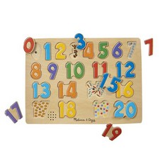 Melissa&Doug 美國瑪莉莎 數字聲音拼圖, 1組, 21片