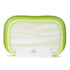 doble 波浪造型砧板 3入組, 1套, 砧板 (S + M + L) + 搖籃