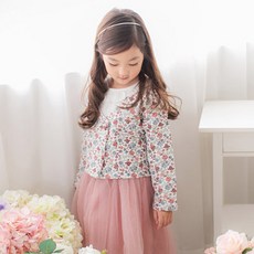 맘스메이드 여아용 퓨전 베르사체 진주자켓 + 샤스커트 + 목도리 한복세트